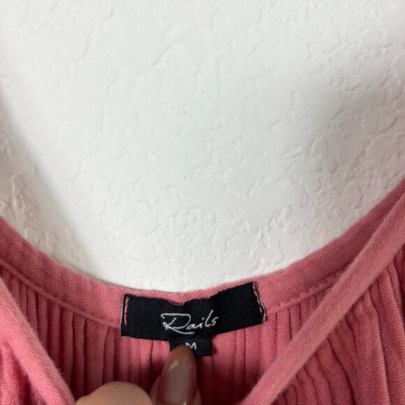 RAILS DARK PINK CAPRI DRESS WOMEN SIZE MEDIUM DRESS 100% COTTON - Picture 6 of 7